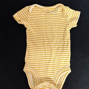 Yellow Striped Kids One Piece